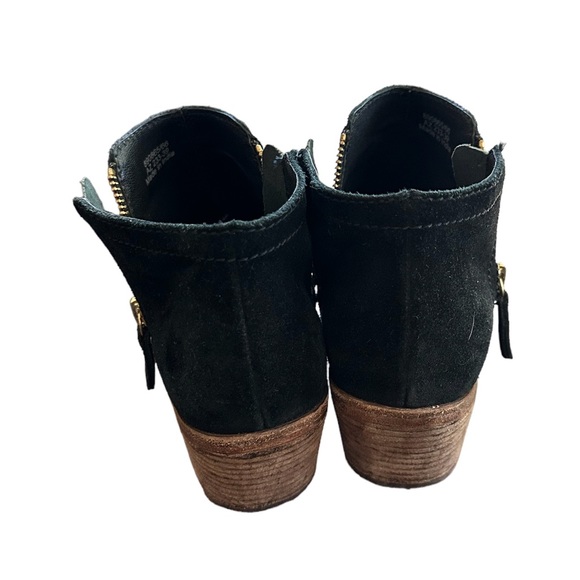 BODEN Black Suede Ankle Booties Boots size 8 - Picture 4 of 6